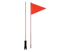 Zasdvn Safety Flag With Pole, 4-Foot Height Triangular Bicycle Safety Flag, Bike Trailer Flags With Fiberglass Pole & Mounting Bracket, For Adult And Children's Bicycles