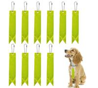 Zasdvn Safety Reflector Tag Pendant, Backpack Reflector 10pcs Reflective Backpack Pendant, Reflector Strips, Reflective Snap Band, Waterproof Night Walking Safety Gear, PVC Reflective Gear Keychain