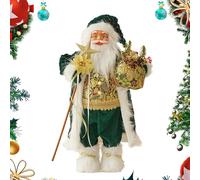 Zasdvn Santa Christmas Doll Decor, Realistic Santa Claus Figure Standing Traditional Red Santa Claus Figure, Christmas Standing Santa Figure Decorations, Santa Claus Figurines Christmas Santa Claus
