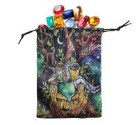 Zasdvn Tarot Pouch Bag | Travel Divination Holder Organizer Double-Sided Drawstring Jewelry Pouch | Tarot Storage Bag for Tarot Enthusiasts, Witches, Magicians