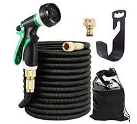 ZAselect 150FT Expandable Garden Hose, Flexible Water Hose with Extra Strength Fabric, 8 Functions Spray Nozzle, Leakproof Lightweight Expanding Hose for Watering and Washing (45M/150FT)