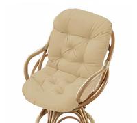ZASEZOD Rocking Chair Cushion Indoor Outdoor, Swivel Rocker Thick Padded High Back Replacement Pads, Washable UV-Resistant Non Slip Seat for Rattan Wicker Recliner Patio Garden(Beige,120 x 60 cm)