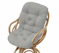 ZASEZOD Rocking Chair Cushion Indoor Outdoor, Swivel Rocker Thick Padded High Back Replacement Pads, Washable UV-Resistant Non Slip Seat for Rattan Wicker Recliner Patio Garden(Grey,120 x 60 cm)