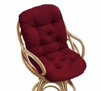 ZASEZOD Swivel Rocker Chair Cushion, Large Rocking Chair Pads with Ties, Cushion High Back Washable UV-Resistant Replacement Seat for Indoor Outdoor Wooden Wicker Recliner(A2,120 x 60 cm)