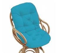 ZASEZOD Swivel Rocker Chair Cushion, Large Rocking Chair Pads with Ties, Cushion High Back Washable UV-Resistant Replacement Seat for Indoor Outdoor Wooden Wicker Recliner(A8,120 x 60 cm)