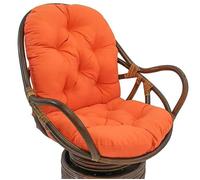 ZASEZOD Swivel Rocker Chair Cushion, Large Rocking Chair Pads with Ties, Cushion High Back Washable UV-Resistant Replacement Seat for Indoor Outdoor Wooden Wicker Recliner(A12,120 x 60 cm)