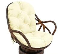 ZASEZOD Swivel Rocker Chair Cushion, Large Rocking Chair Pads with Ties, Cushion High Back Washable UV-Resistant Replacement Seat for Indoor Outdoor Wooden Wicker Recliner(A13,120 x 60 cm)
