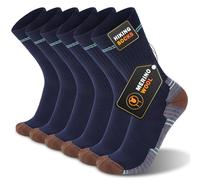 ZASFOU Merino Wool Mens Socks Crew Socks Sports Socks Terry Cushioned Thermal Socks Outdoor Hiking Socks Gifts for Men 3 Pairs