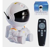 ZASHMART Astronaut Galaxy Projector, 360° Adjustable Night Light Projector with Remote Control, Galaxy Projector Light for Bedroom, ABS Material Star Projector, Gift for Christmas and New Year Party.