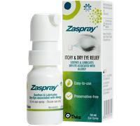 Zaspray Eye Spray Preservative Free For Itchy Dry Red Eyes 10ml