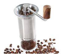 Zassenhaus 041170 Barista Coffee Grinder, Glass-Stainless Steel, Silver-Transparent