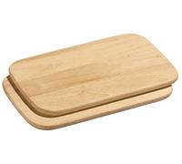 Zassenhaus 50714 Set of 2 Breakfast Boards Rubber Tree 28 x 21 cm