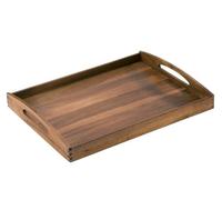 Zassenhaus 55542 Tray, 53 x 41 x 7 cm, Acacia Wood | Serving Tray Oiled Wood Breakfast Kitchen Garden Easy Care Durable Natural Grain