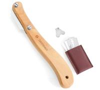 Zassenhaus Baker's Knife Beech | 5 Replacement Blades | Tool | Storage Bag | Cutting Depth 5-10 mm | Beech Wood | Dough Knife | Baguette Knife | Cutting Bread and Baguette Knife
