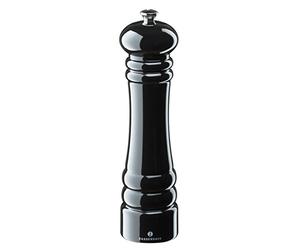 Zassenhaus Berlin Pepper Mill Lacquered Beechwood Gloss Black Finish 24 cm