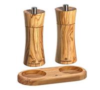 Zassenhaus Frankfurt Salt and Pepper Mill 14 cm Olive Wood with Base