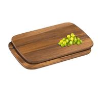 Zassenhaus Set of 2 Breakfast Boards, Acacia, acacia, 28 x 20 x 1 cm