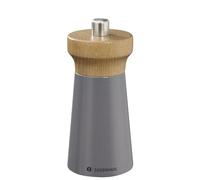 Zassenhaus Westerland Granite Grey Pepper Mill, Lacquered Beech Wood, Mill Head Made of Beech Wood, with Infinitely Adjustable High Performance Ceramic Grinder, Spice Mill for Salt, 12 cm, Diameter