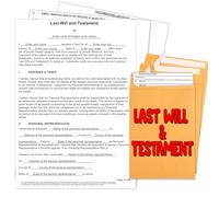 Zastic! 2025 3 Pack Last Will and Testament Kit: Blank Legal Last Will Testament Forms, Do It Yourself Legal Will Maker Templates - End of Life Planning Kit - 3 Blank Forms, Guide, & Envelopes