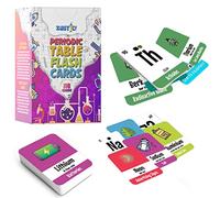 Zastic! Periodic Table Flash Cards - Laminated Elements Flashcards (118) for Kids - Great for Chemistry and Table Games
