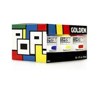 ZASTION Golden SoFlat Acrylics, Pop 6 Color Set