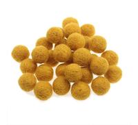 Zasy 20mm Needle Felt Wool Balls Felt Pom Pom Beads DIY Accessories Garlands 30pcs (Ginger)