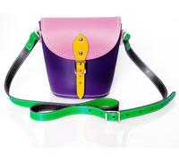 Zatchels Handmade Leather Barrel Bag - Classic Kaleidoscope - Plus