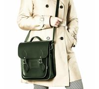 Zatchels Handmade Leather City Backpack - Ivy Green - Plus