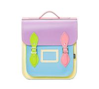 Zatchels Handmade Leather City Backpack - Pastel Kaleidoscope - Small