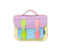Zatchels Handmade Leather Micro Satchel - Pastel Kaleidoscope - Plus