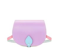 Zatchels Handmade Leather Saddle Bag - Pastel Kaleidoscope - Large