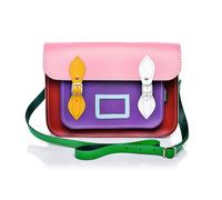 Zatchels Handmade Leather Satchel - Classic Kaleidoscope - 14.5"