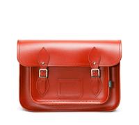 Zatchels Handmade Leather Satchel - Pillar Box Red - 14.5"