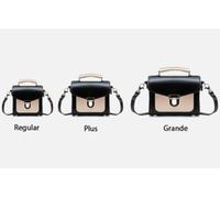 Zatchels Handmade Leather Sugarcube Handbag - Cafe Noir - Grande