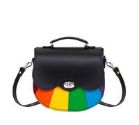 Zatchels Handmade Leather Twist Lock Saddle Bag - Pride