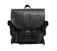 Zatchels Men's Leather Tannery Backpack - Black