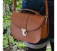Zatchels Olympia Handmade Leather Bag - Chestnut