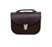 Zatchels Olympia Handmade Leather Bag - Dark Brown