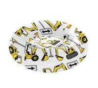 Zathe Backhoes and One-Way Signs Pet Cat Bed Warm & Soft fluffier Puppy Beds for Small Size Pets Sleeping