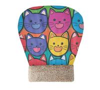 Zathe Cat Cave Bed for Indoor Cats Kawaii-Style Cat Faces Kitten's Hideaways Cold Weather Semienclosed Cozy