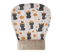 Zathe Cat Sleep Bag Bed for Puppy Dog Cats Cute Black Cats and Pumpkins fluffier Tunnel Hideaway Winter Self Warm Comfortable