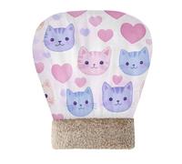 Zathe Cat Sleeping Bag Bed Cave Perfect Shelter Kawaii-Style Cat Faces Kitten's Hideaways Cold Weather Self Heating Soft Plush