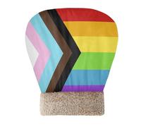 Zathe Cat Sleeping Bags Cave for Indoor Pets Progress Pride Flag Rainbow Flag Pet Pad Sack Winter Self Heating Soft & Safe