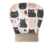 Zathe Cave Cat Bag Bed for Cats Black Cat White Cute Cartoon Hideway for cute's Cold Weather Semienclosed Comfortable