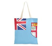 Zathe Fiji National Flag Women Canvas Tote Bag Fiji National Flag School Tote Bag {Name}, 1 Size