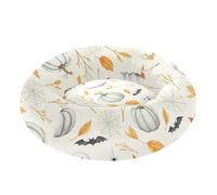 Zathe Halloween Ghosts Pumpkins Pet Cat Beds Relieve Stress fluffier Dog & Cat Cushion for Extra Small Size Pets Sleeping