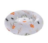 Zathe Halloween Pumpkins Cats Ghosts Pet Cat Bed Anxiety Relief fluffier Cat Cave Bed for Small Size Pets Sleeping