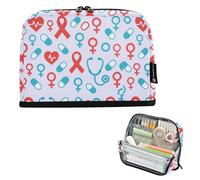 Zathe Large Capacity Pencil Carrying Case Vertical Portable Coin Bag for Teenage Girls Kindergarten Standard_medical