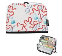 Zathe Large Capacity Pencil Case, Cosmetic Organizer, Large Student Organizer, School Supplies, Watercolor, Medical Research