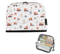 Zathe Large Capacity Pencil Case, Large Capacity Makeup Organizer for Kids, School, Car, Tractor, Farm, Mill, Trailer, Haystack